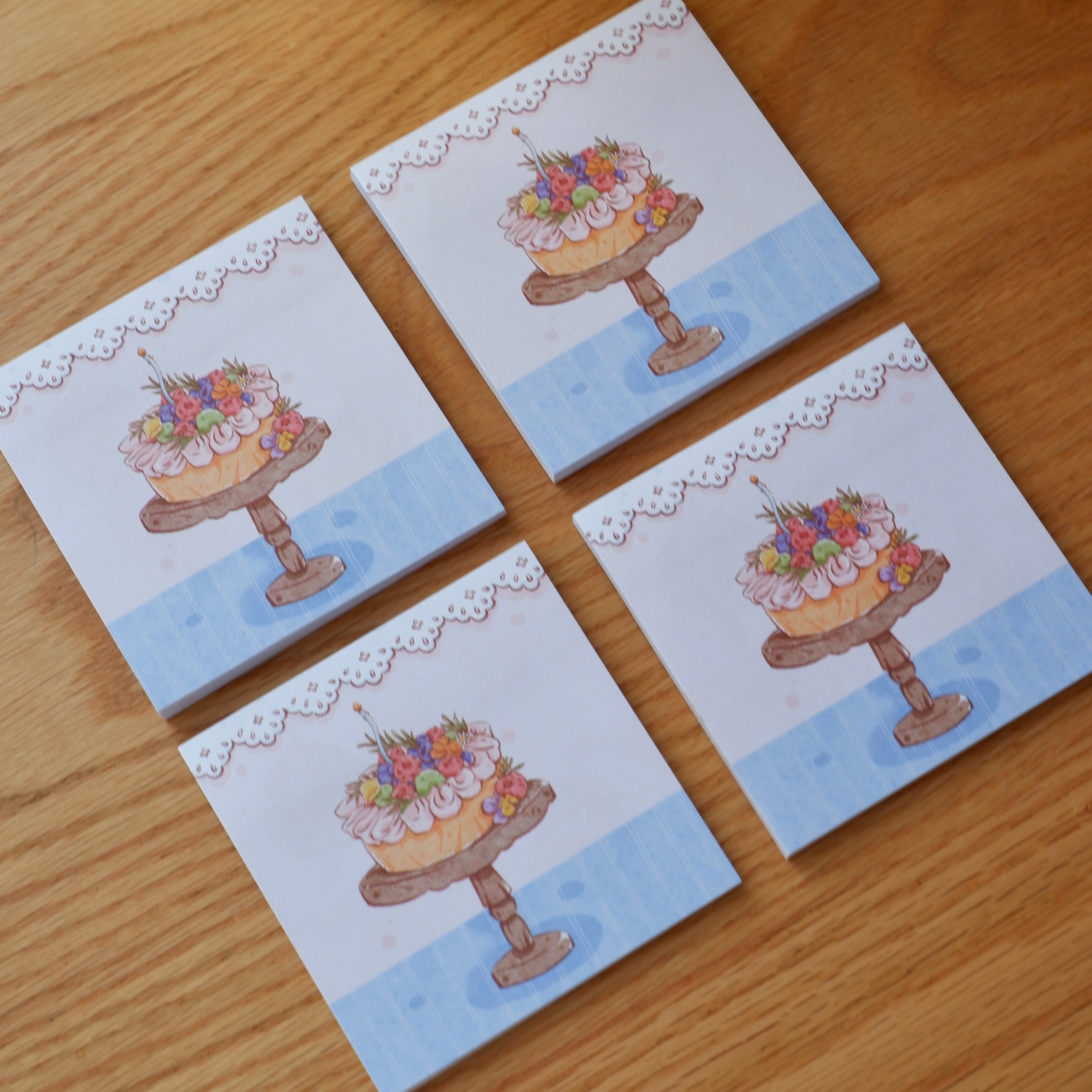 Patisserie Correspondence Sticky Note Pad