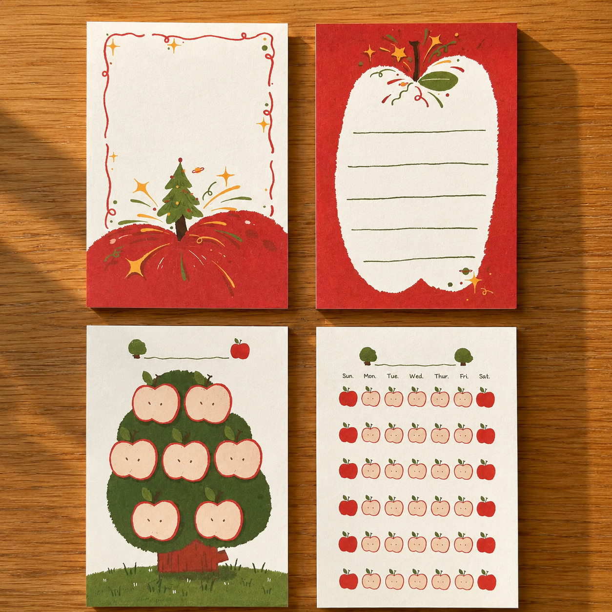 Energy Apple Star Notepad