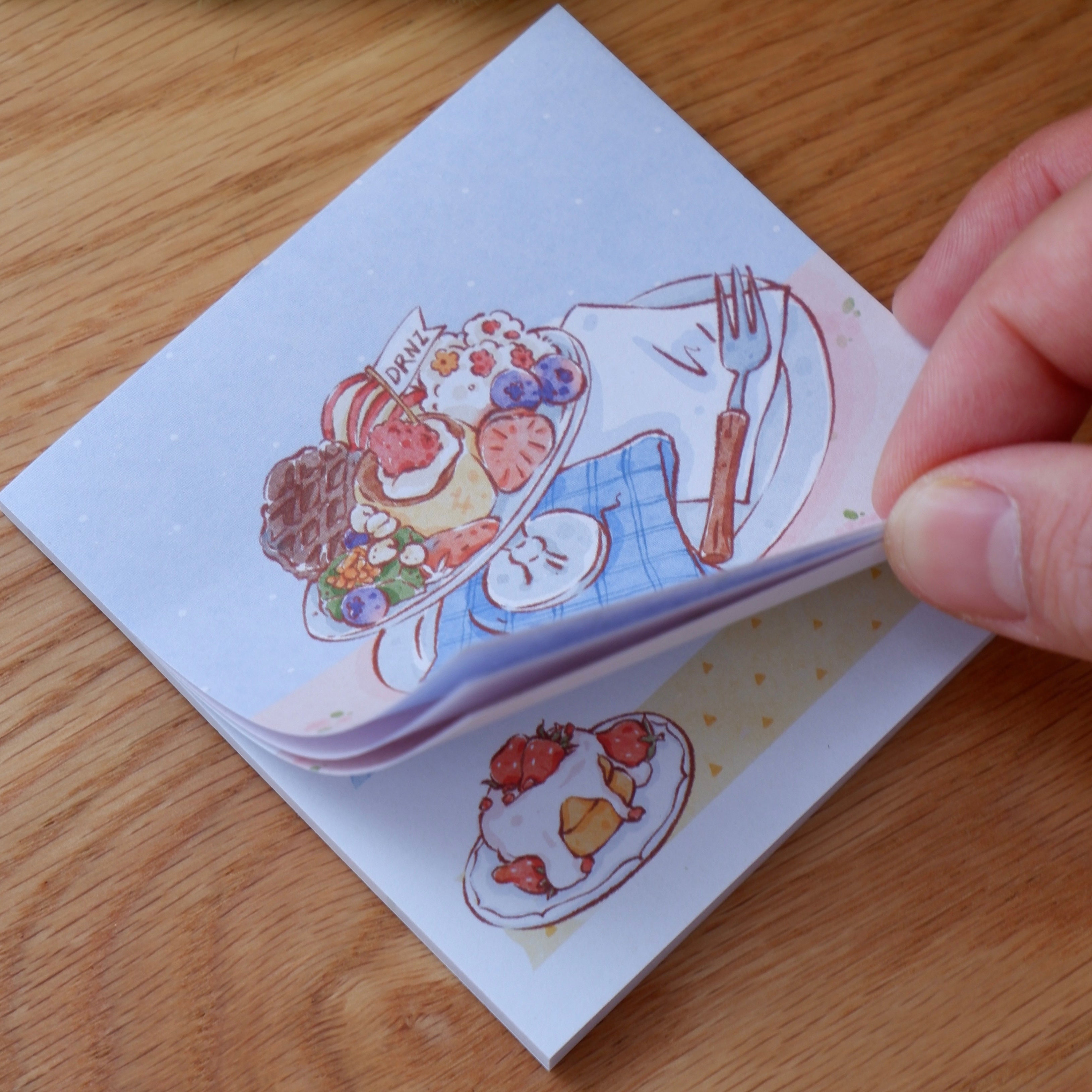 Patisserie Correspondence Sticky Note Pad