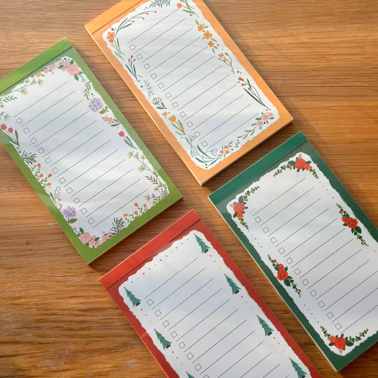 Botanical Poems Checklist Notepad