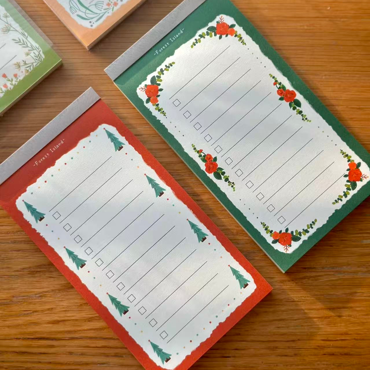 Botanical Poems Checklist Notepad
